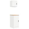 vidaXL Garage Cabinets 2 pcs White Engineered Wood