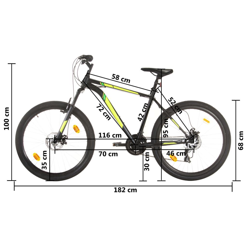 Mountain bike length on sale