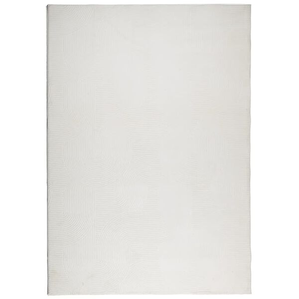 vidaXL Rug IZA Short Pile Scandinavian Look Cream 140x200 cm