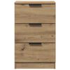 vidaXL Bedside Cabinet Artisan Oak 40x36x65 cm Engineered Wood