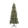 vidaXL Artificial Christmas Tree with 300 LEDs with Stand Green 210 cm