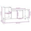 vidaXL TV Cabinet White 100x35x55 cm Engineered Wood