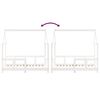 vidaXL Kids Bed Frame White 70x140 cm Solid Wood Pine