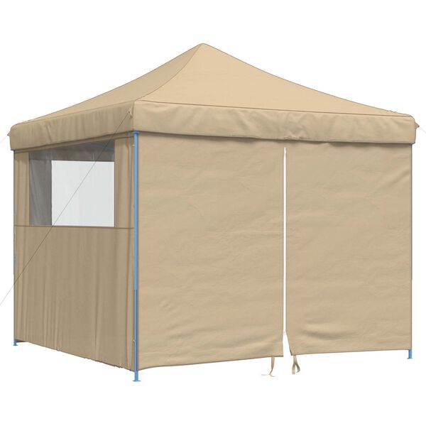 vidaXL Party Tent Folding Beige 292 x 292 x 315 cm Oxford Fabric