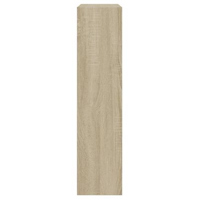 vidaXL Shoe Cabinet Sonoma Oak 60x21x87.5 cm Engineered Wood