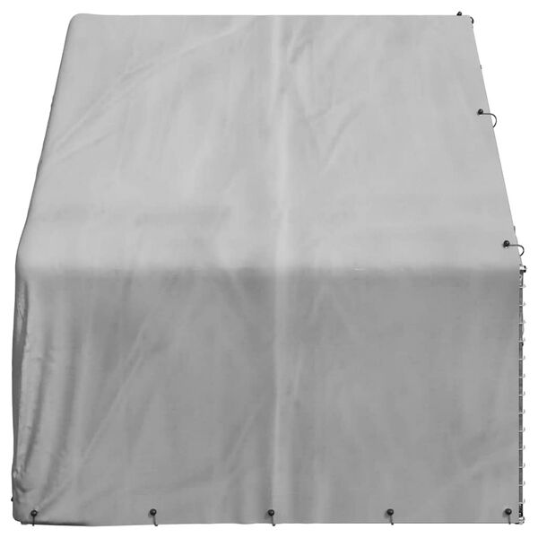 vidaXL Outdoor Dog Kennel with Cover 3x2x1.9 m Galvanised Steel