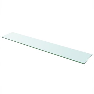 vidaXL Shelf Panel Glass Clear 110x20 cm