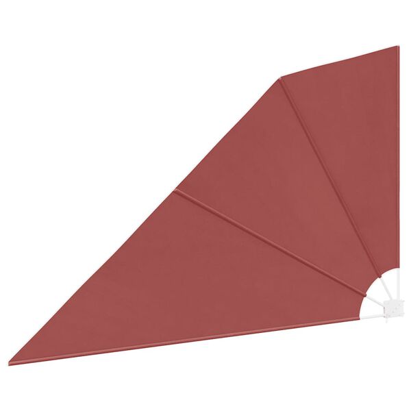 vidaXL Collapsible Balcony Side Awning Terracotta 160x240 cm