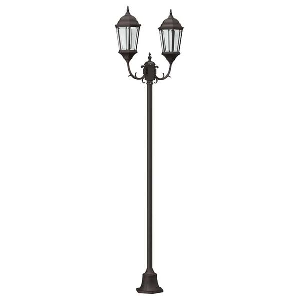 vidaXL Garden Light Post Bronze Aluminium and Glass