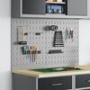vidaXL Tool Wall Panel 2 pcs Grey 100 x 1 x 60 cm