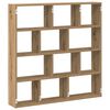 vidaXL Wall Cube Shelf 12 Compartments Artisian Oak Engineered Wood