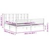vidaXL Bed Frame without Mattress 200x200 cm Solid Wood