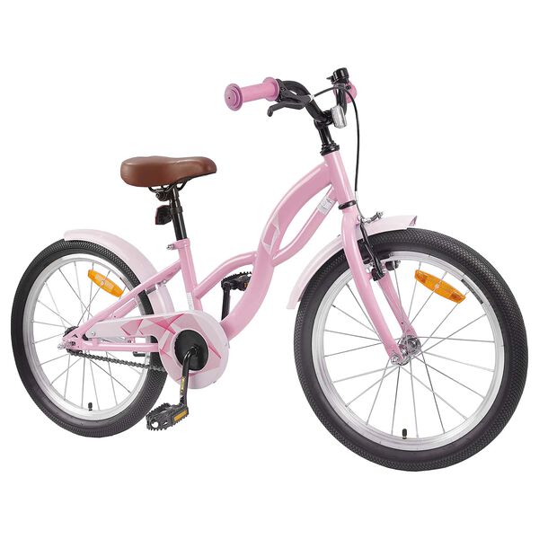 vidaXL Kids Bike 18'' for 5-7 Years Old Light Pink