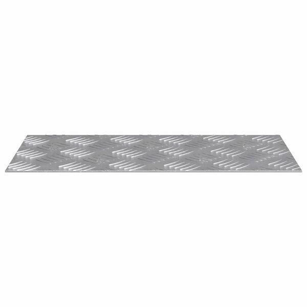 vidaXL Stair Tread Rectangular 2 pcs Silver 40 x 20 cm Aluminium