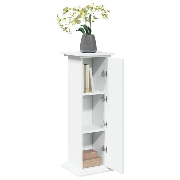 vidaXL Display Stand with Storage White 31x30x90 cm Engineered Wood