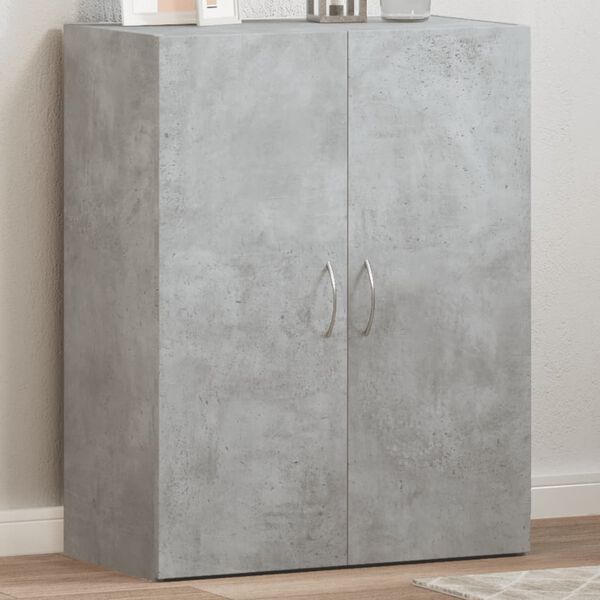vidaXL File Cabinet Concrete Grey 60x32x77.5 cm Engineered Wood