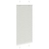 vidaXL Pleated Blind Light Grey 65x150 cm Fabric Width 64.4 cm Polyester