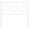 vidaXL Metal Replace Headboard White 90 cm