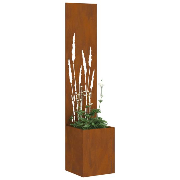 vidaXL Garden Privacy Screen Rusty 32 x 150 cm Weathering Steel
