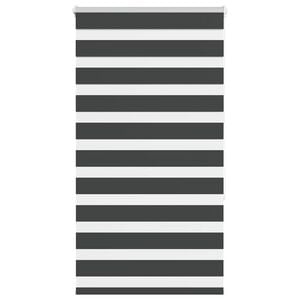 vidaXL Zebra Blind Black 70x150 cm Fabric Width 65.9 cm Polyester