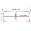 vidaXL Sunshade Sail 160 g/m&sup2; Rectangular Light Grey 2x4.5 m HDPE