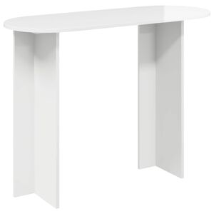 vidaXL Console Table with Storage High Gloss White 100 x 39.5 x 75 cm