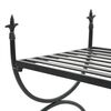vidaXL Bench Vintage Style Metal 83x42x55 cm Black
