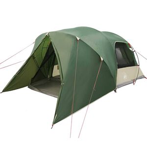 vidaXL Dome Tent with Removable Rainfly Green 455 x 252 x 178 cm