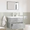 vidaXL Bathroom Furniture Set Concrete Grey Engineered Wood