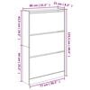 vidaXL Shoe Cabinet White 80x21x125.5 cm Engineered Wood