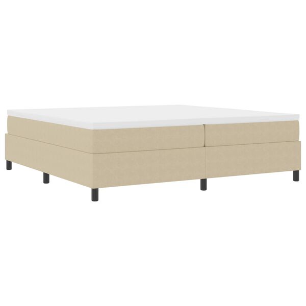 vidaXL Platform Bed Frame Grey Green 200 x 200 cm Fabric
