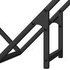 vidaXL Firewood Rack Black 50x25x50 cm Cold-rolled steel