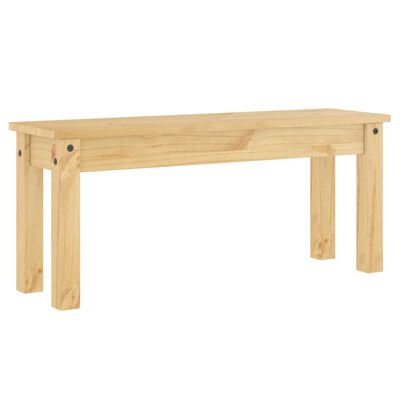 vidaXL Dining Bench Panama 105x30x45 cm Solid Wood Pine