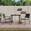 vidaXL 5 Piece Garden Dining Set Poly Rattan and Steel