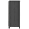 vidaXL Sideboards 2 pcs Grey 40x35x80 cm Solid Wood Pine