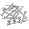 vidaXL Furniture Screws 1200 pcs Silver Steel