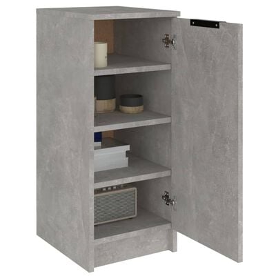 vidaXL Shoe Cabinet Concrete Grey 30x35x70 cm Engineered Wood