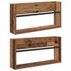 vidaXL Magazine Rack 2 pcs Old Wood 60 x 12 x 30 cm Engineered Wood