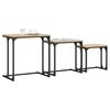 vidaXL Nesting Coffee Tables 3 pcs Sonoma Oak Engineered Wood