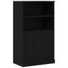 vidaXL Highboard Black Oak 132 x 35.5 x 103.5 cm Engineered wood