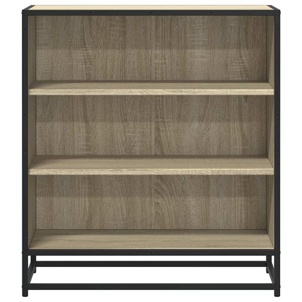 vidaXL Sideboard Sonoma Oak 68x35x76 cm Engineered Wood and Metal