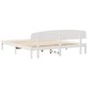 vidaXL Bed Frame with Headboard White 180 x 200 cm Solid Pine Wood