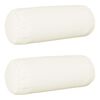 vidaXL Cushion Cover 2 pcs HEERLEN White Dia. 15 x 40 cm Fabric