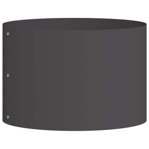 vidaXL Planter Ring Black 30 x 30 x 20 cm Cold-rolled Steel