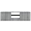 vidaXL TV Cabinet with LED Lights Grey Sonoma 120x30x36 cm