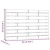 vidaXL Wall Headboard Honey Brown 81x3x63 cm Solid Wood Pine