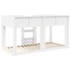 vidaXL Bunk Bed for Kids White 80 x 200 cm Engineered Wood