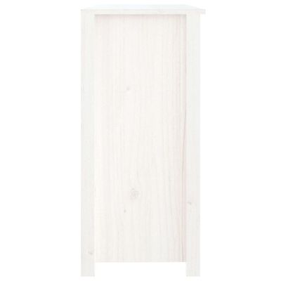 vidaXL Sideboard White 100x35x74 cm Solid Wood Pine