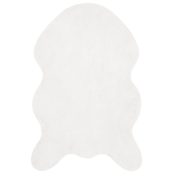 vidaXL Faux Rabbit Fur Rug Olite White 60 x 90 cm Polyester