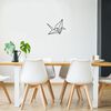 Homemania Wall Decoration Origami Crane 41x33 cm Metal Black